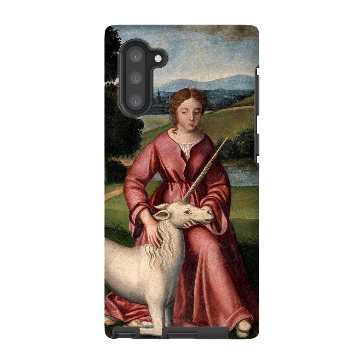 Casezest Mobile Phone Case for Samsung Galaxy Note 10 / Gloss Woman and Unicorn Design