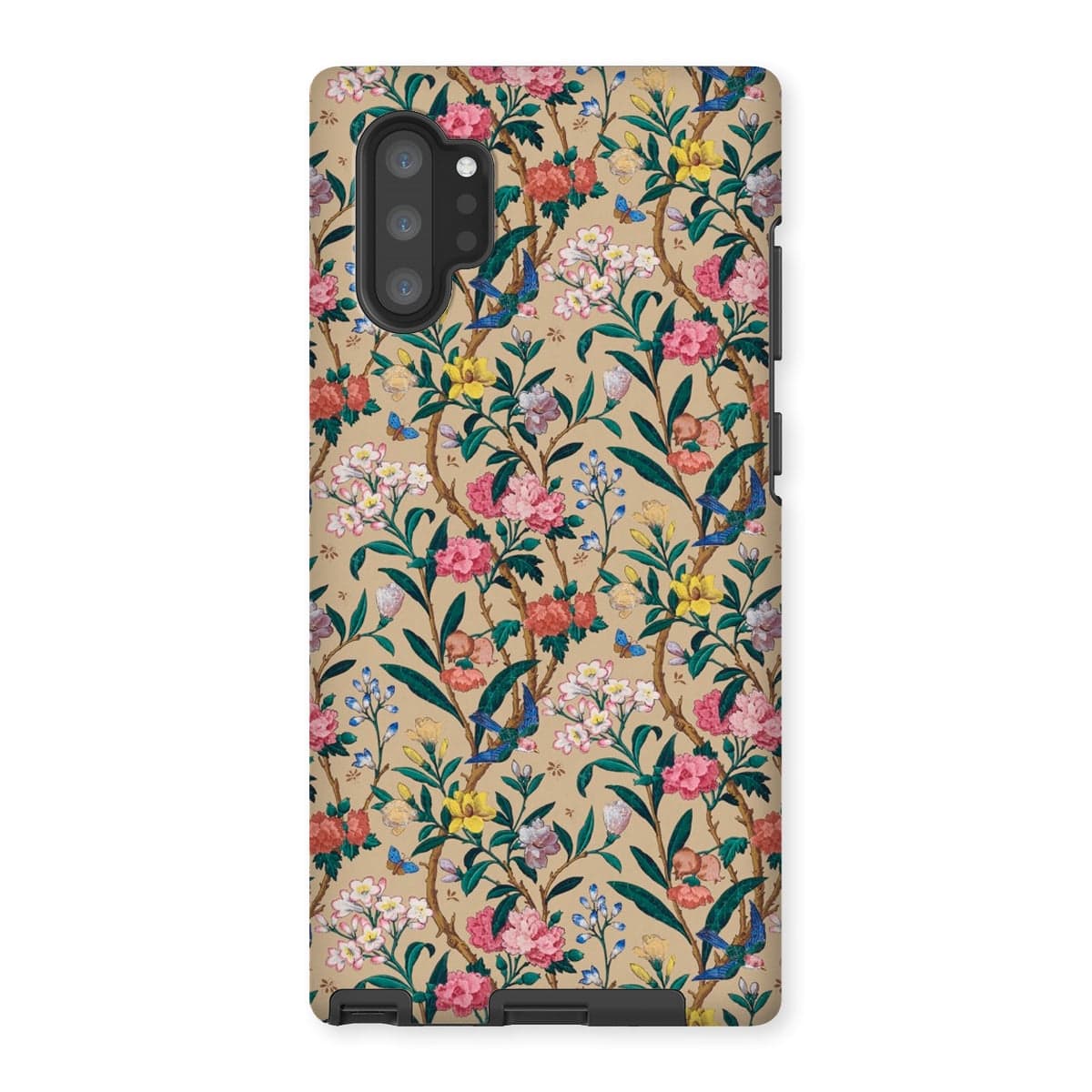 Casezest Mobile Phone Case for Samsung Galaxy Note 10P / Gloss Birds and Butterflies Floral Design