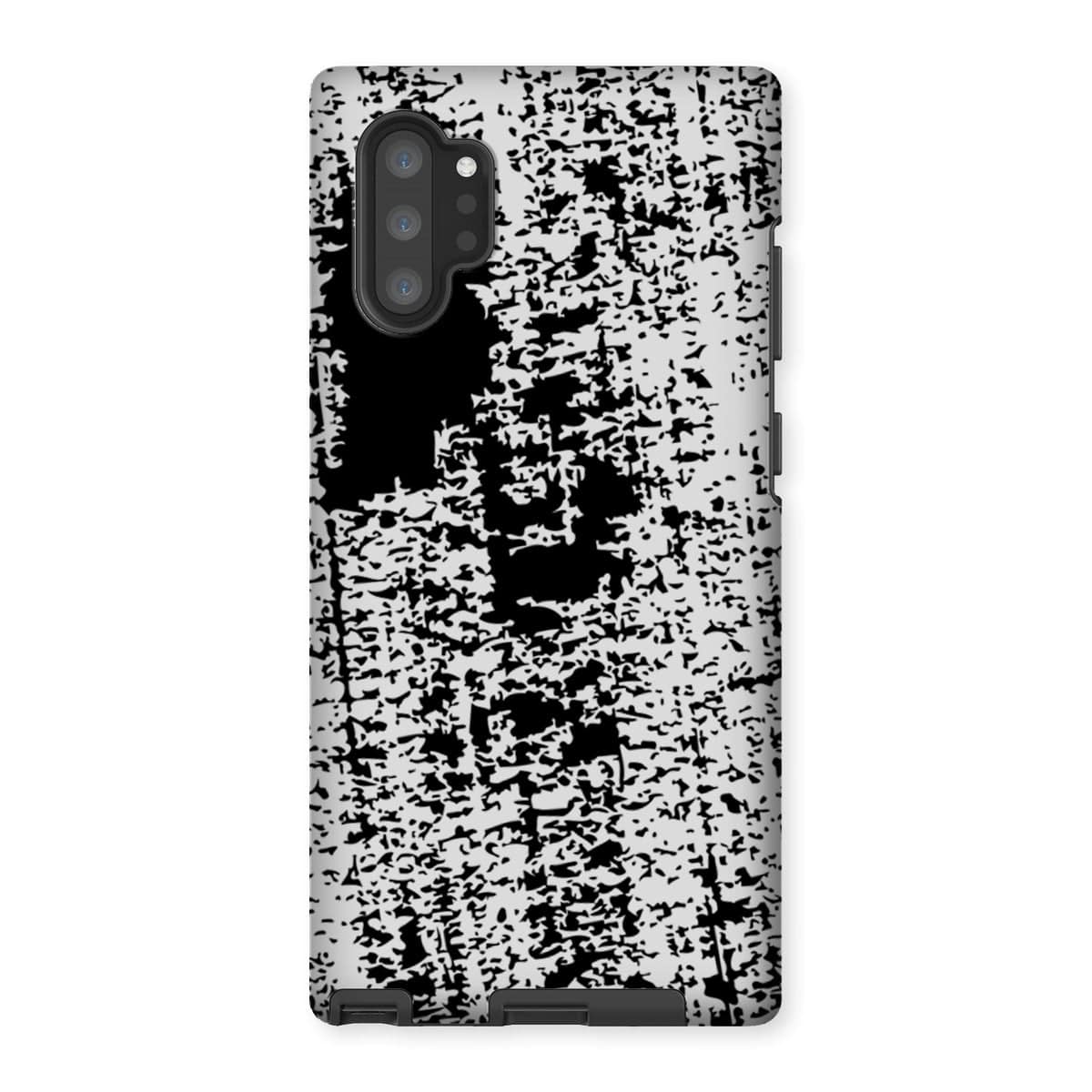 Casezest Mobile Phone Case for Samsung Galaxy Note 10P / Gloss Black Brushstroke Design