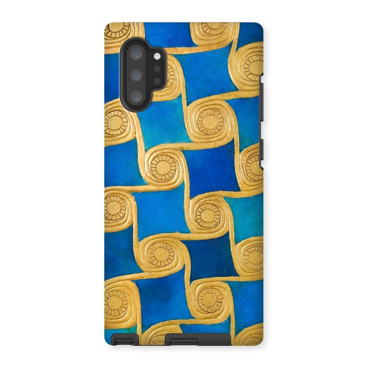 Casezest Mobile Phone Case for Samsung Galaxy Note 10P / Gloss Gold Swirls Design