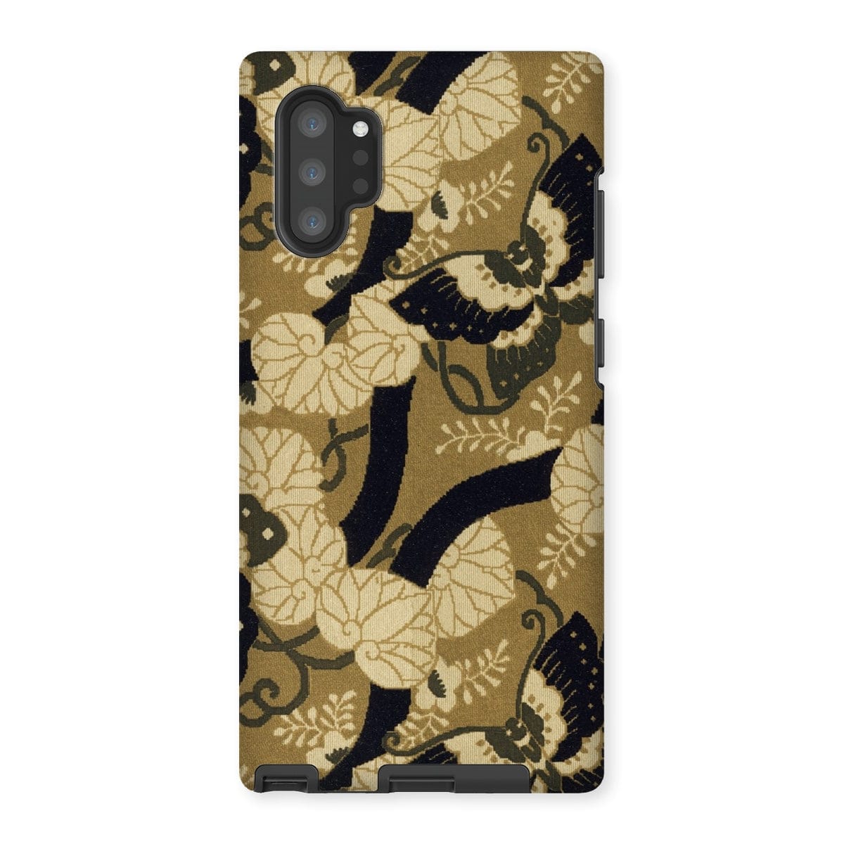 Casezest Mobile Phone Case for Samsung Galaxy Note 10P / Gloss Japanese Butterfly Textile Design