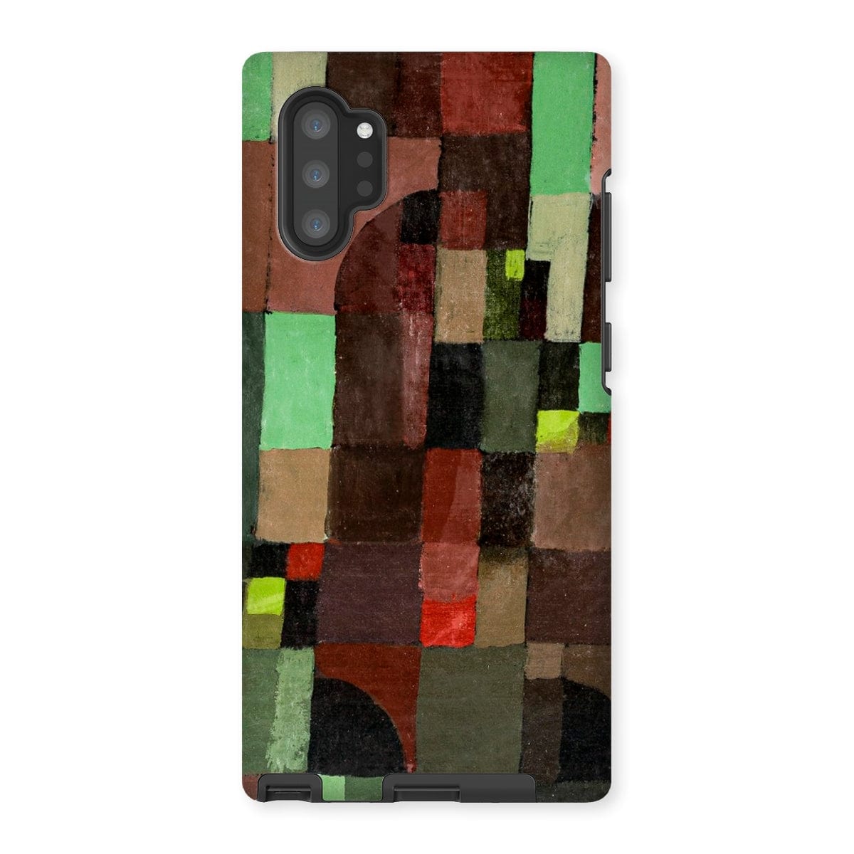 Casezest Mobile Phone Case for Samsung Galaxy Note 10P / Gloss Klee Red and Green Design