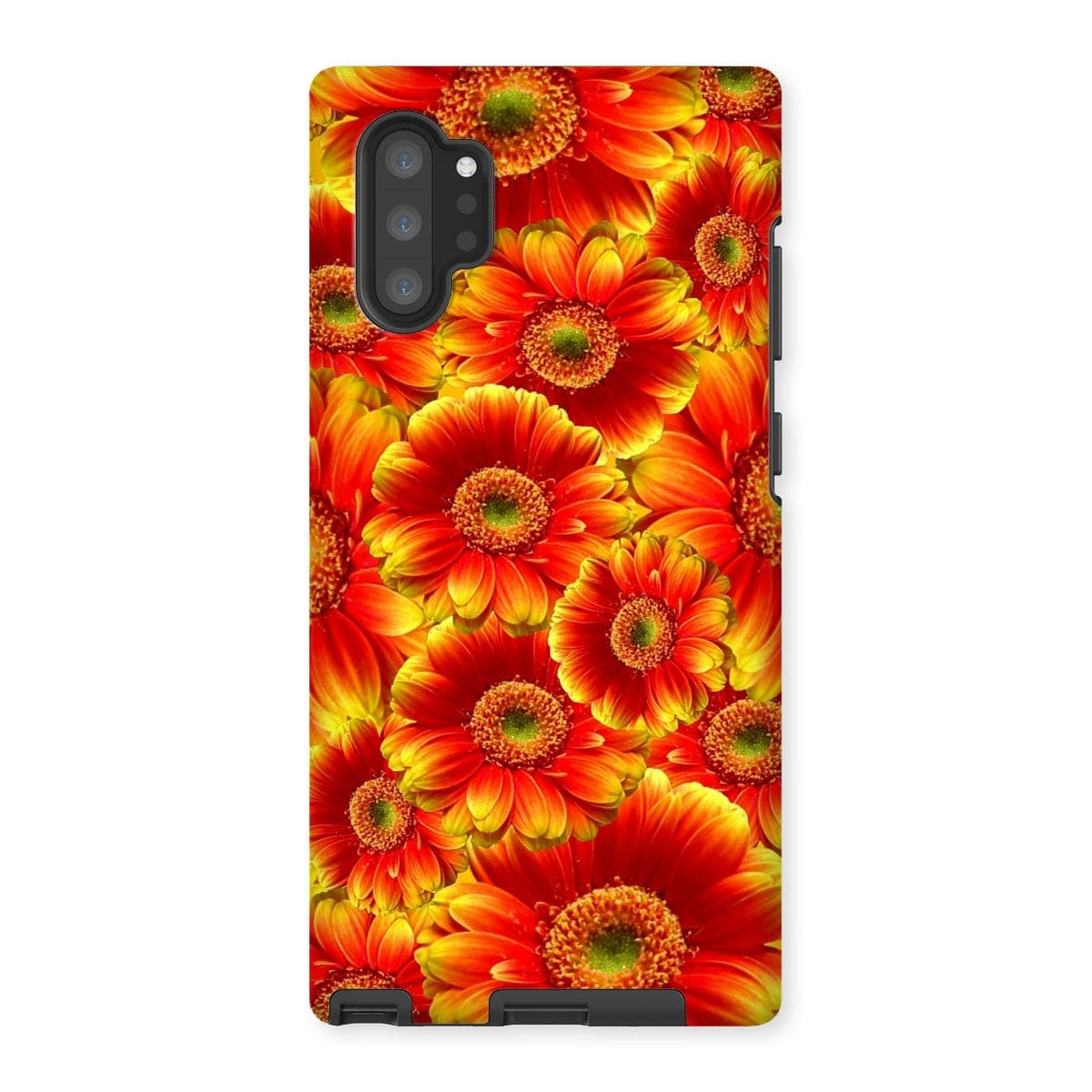 Casezest Mobile Phone Case for Samsung Galaxy Note 10P / Gloss Orange Gerbera Design