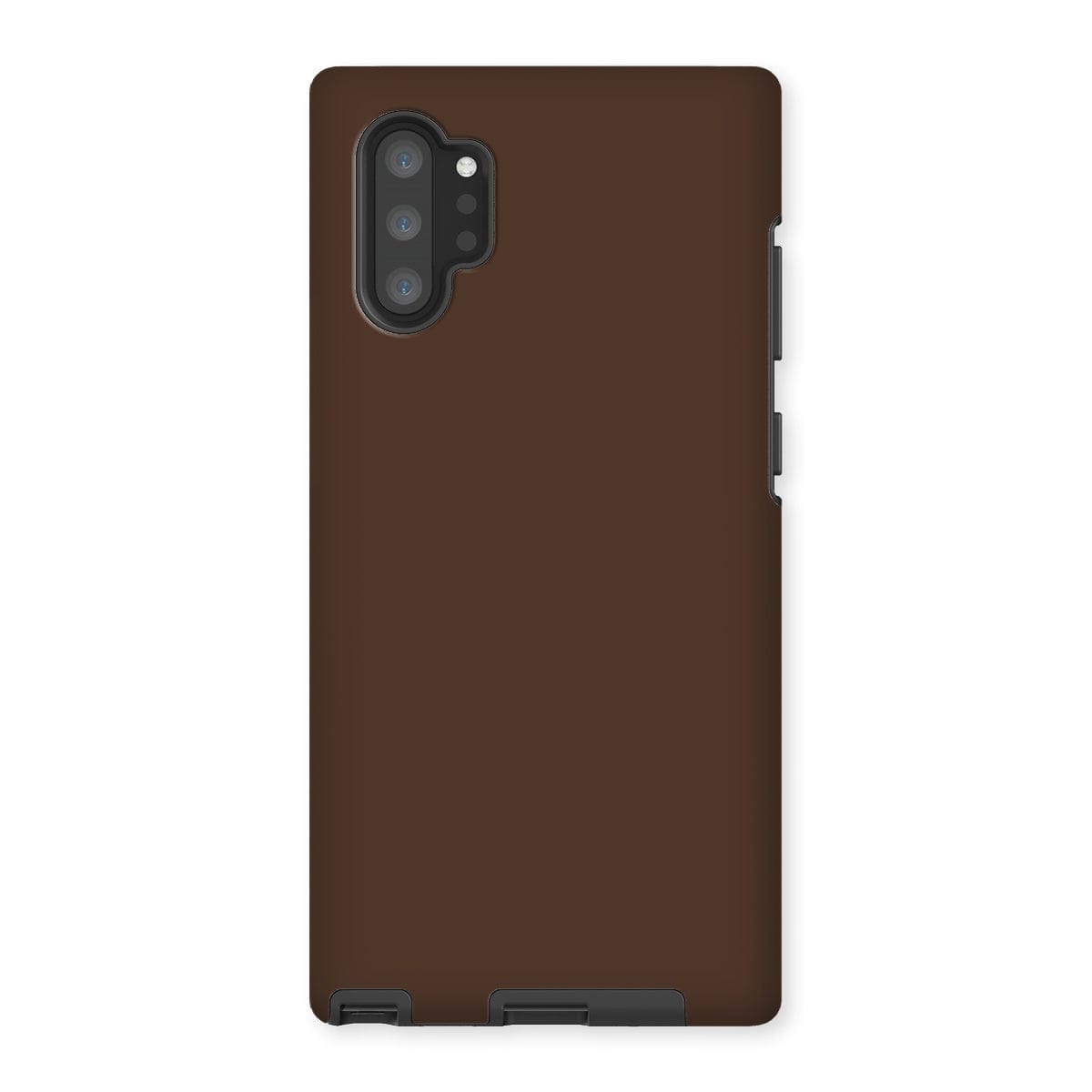 Casezest Mobile Phone Case for Samsung Galaxy Note 10P / Gloss Pure Dark Brown Design