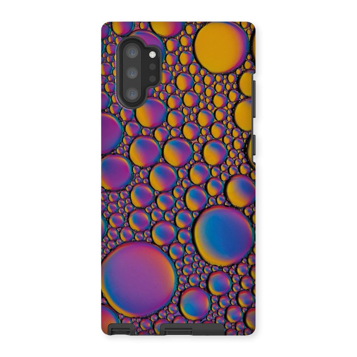 Casezest Mobile Phone Case for Samsung Galaxy Note 10P / Gloss Purple Gold Bubble Design