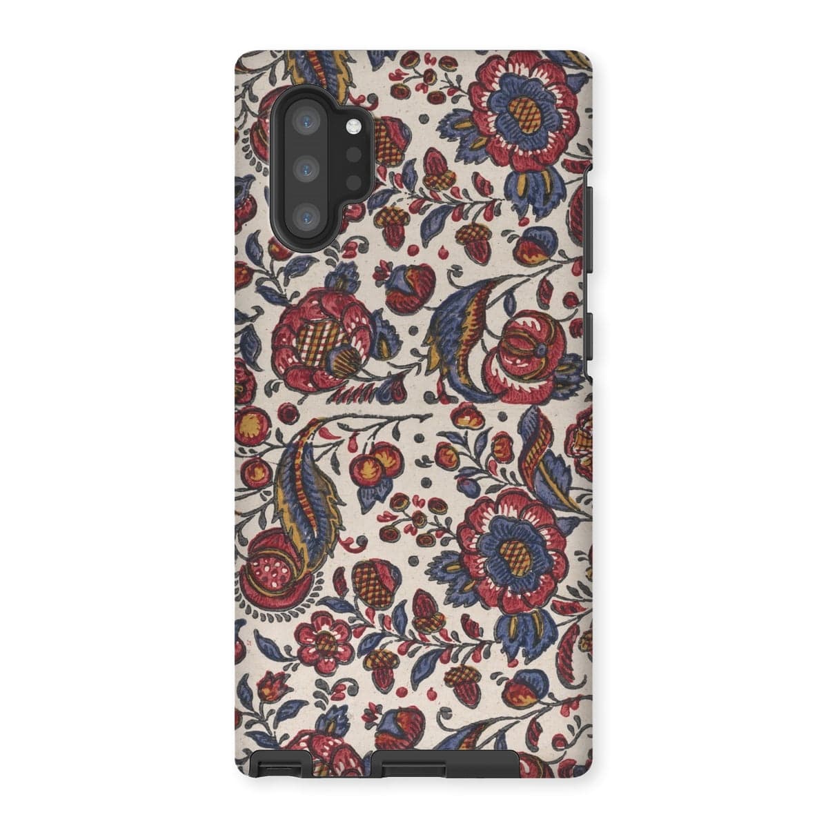 Casezest Mobile Phone Case for Samsung Galaxy Note 10P / Gloss Red Blue and Yellow Flowers Design