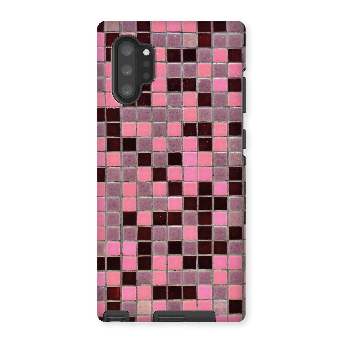 Casezest Mobile Phone Case for Samsung Galaxy Note 10P / Gloss Small Old Pink Tile Design