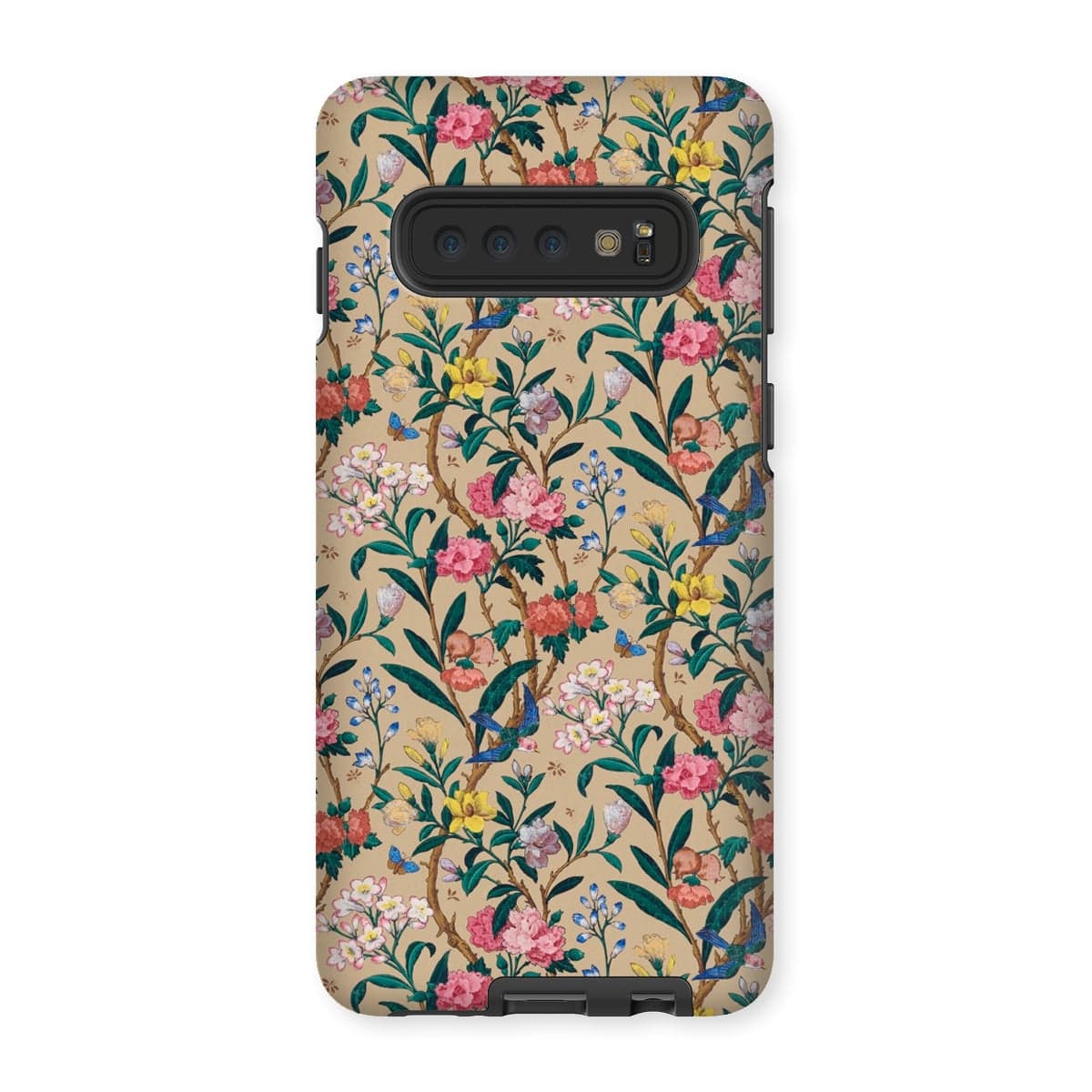 Casezest Mobile Phone Case for Samsung Galaxy S10 / Gloss Birds and Butterflies Floral Design