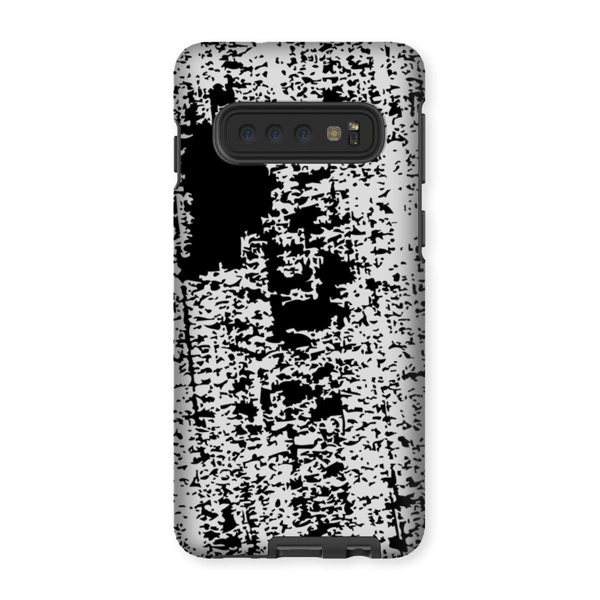 Casezest Mobile Phone Case for Samsung Galaxy S10 / Gloss Black Brushstroke Design