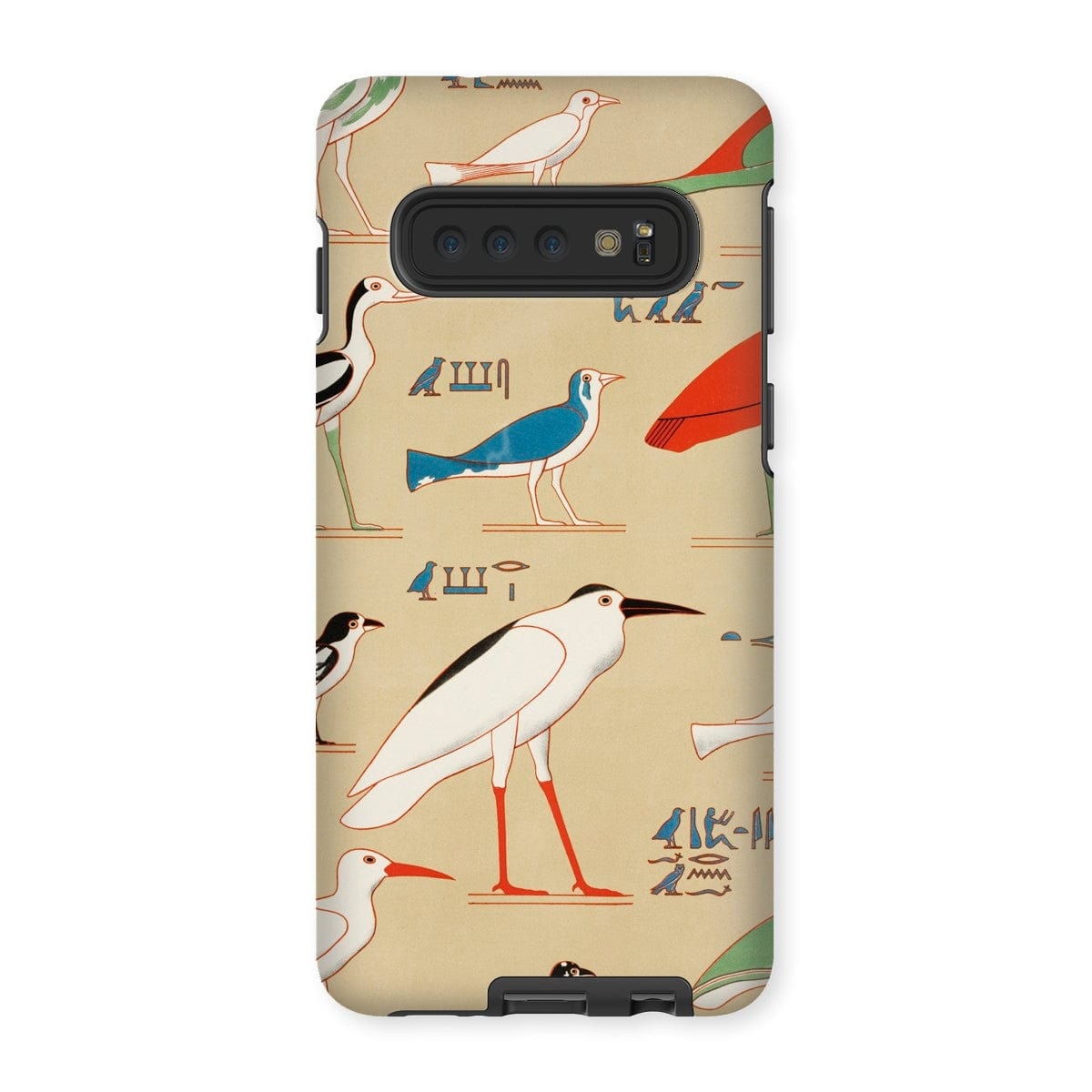 Casezest Mobile Phone Case for Samsung Galaxy S10 / Gloss Champollion Egyptian Birds Design