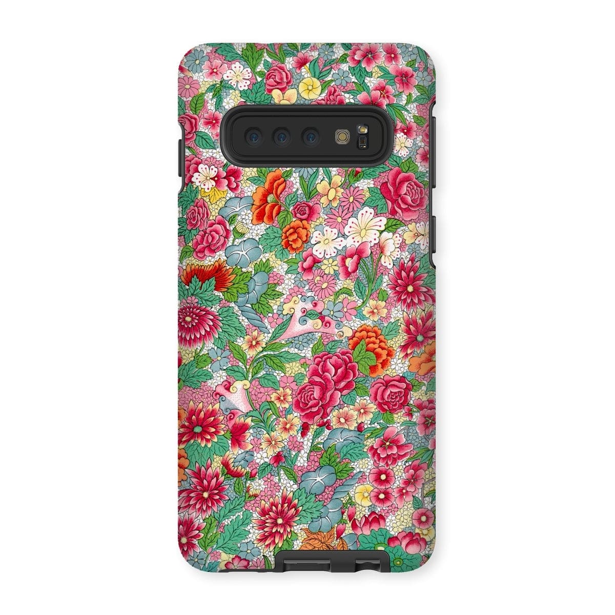 Casezest Mobile Phone Case for Samsung Galaxy S10 / Gloss Chinese Flower Pattern Design