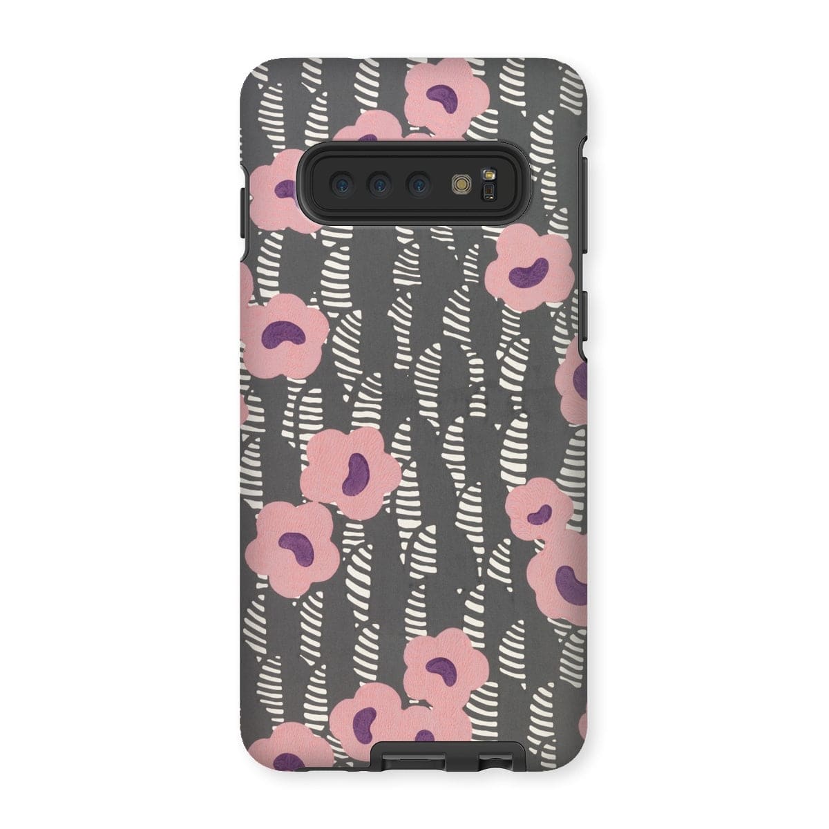 Casezest Mobile Phone Case for Samsung Galaxy S10 / Gloss Crevel Flower Sidewall Design