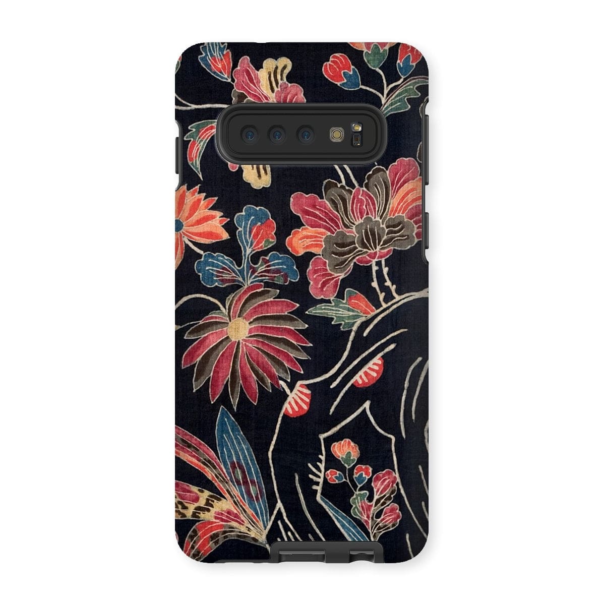 Casezest Mobile Phone Case for Samsung Galaxy S10 / Gloss Dark Floral Uchikui Design