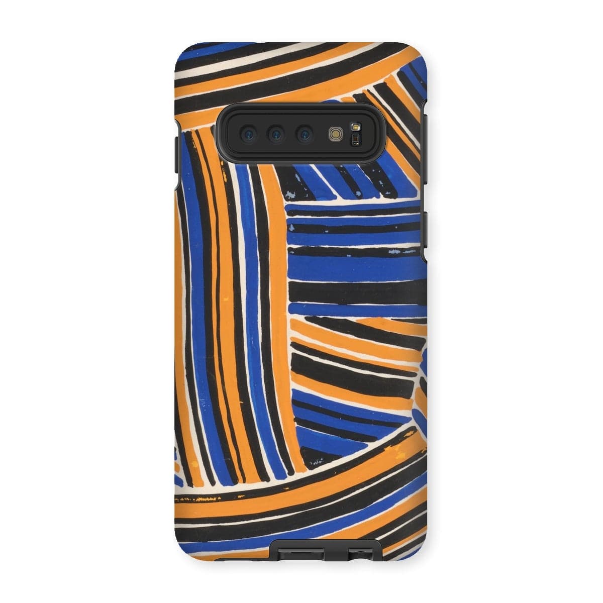 Casezest Mobile Phone Case for Samsung Galaxy S10 / Gloss Férier Stripe Design