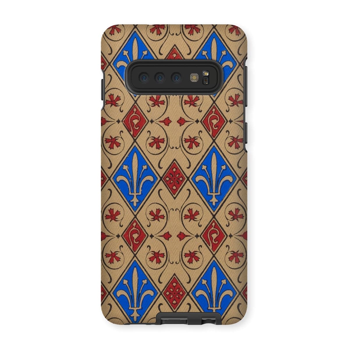 Casezest Mobile Phone Case for Samsung Galaxy S10 / Gloss Fleur Diamond Tile Design