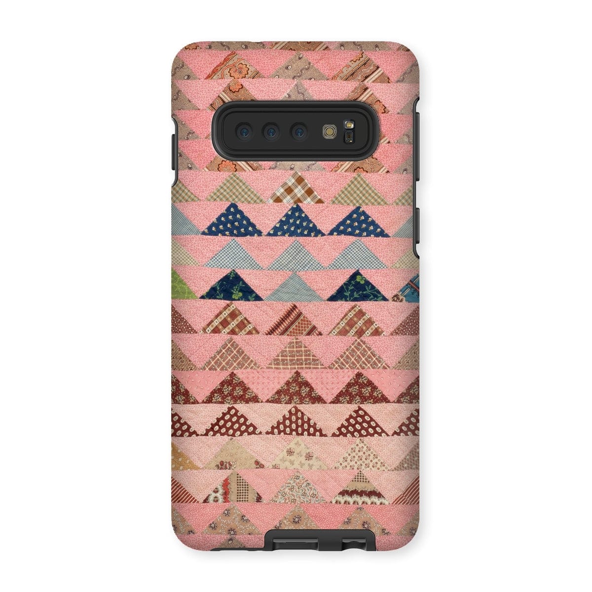 Casezest Mobile Phone Case for Samsung Galaxy S10 / Gloss Flying Geese Quilt Design