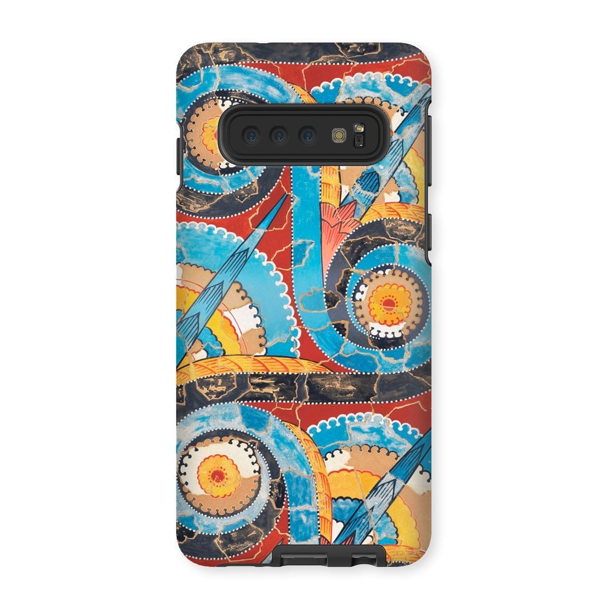 Casezest Mobile Phone Case for Samsung Galaxy S10 / Gloss Gilliéron Spiral Frieze Design