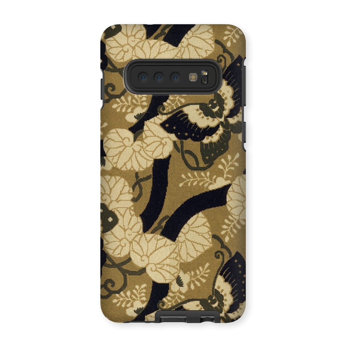 Casezest Mobile Phone Case for Samsung Galaxy S10 / Gloss Japanese Butterfly Textile Design