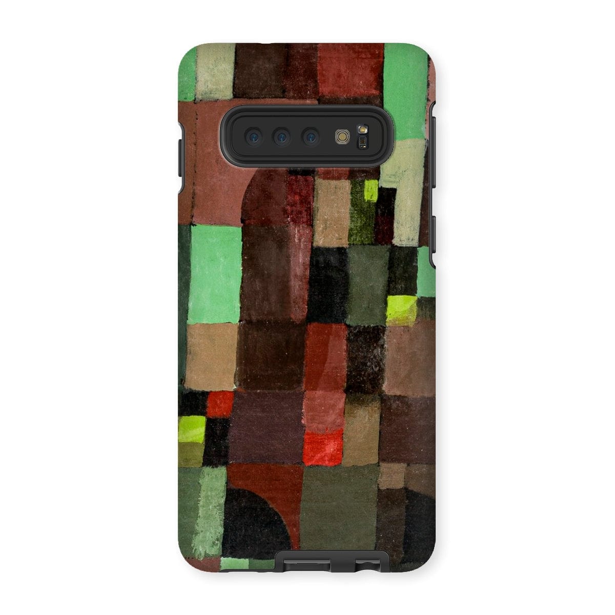 Casezest Mobile Phone Case for Samsung Galaxy S10 / Gloss Klee Red and Green Design