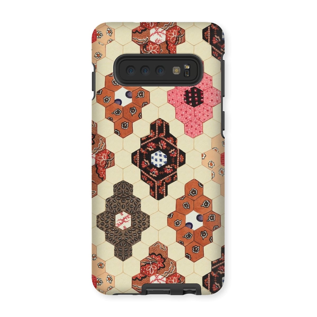 Casezest Mobile Phone Case for Samsung Galaxy S10 / Gloss Light Painted Quilt Design