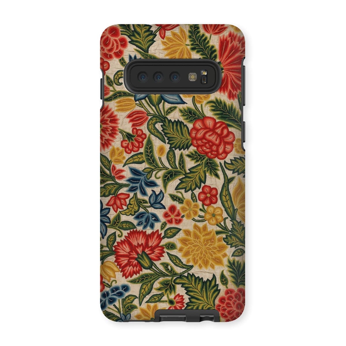 Casezest Mobile Phone Case for Samsung Galaxy S10 / Gloss Old Floral Panel Design