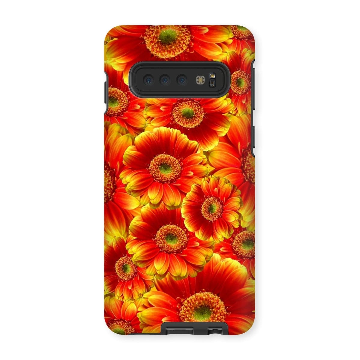 Casezest Mobile Phone Case for Samsung Galaxy S10 / Gloss Orange Gerbera Design