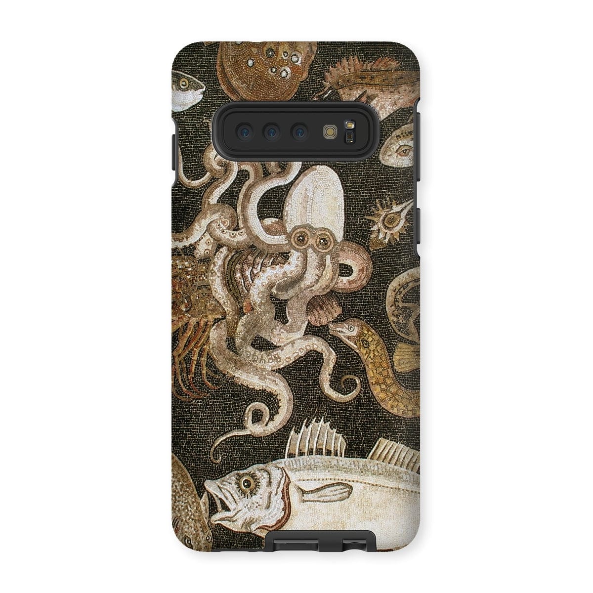 Casezest Mobile Phone Case for Samsung Galaxy S10 / Gloss Pompeii Sealife Mosaic Design