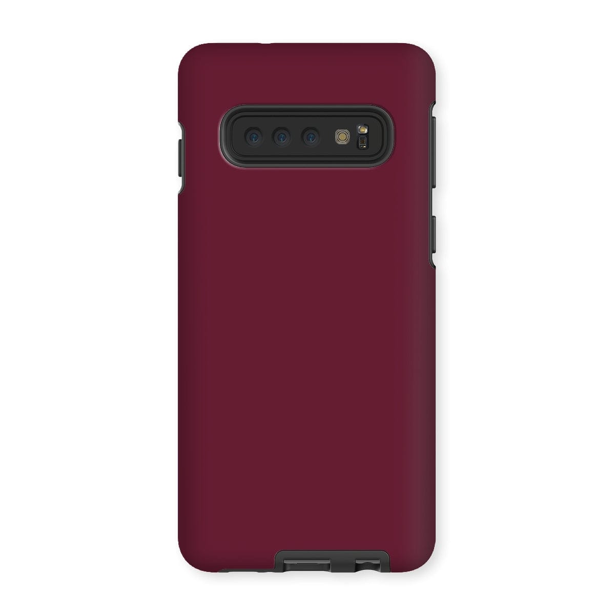 Casezest Mobile Phone Case for Samsung Galaxy S10 / Gloss Pure Dark Red Design