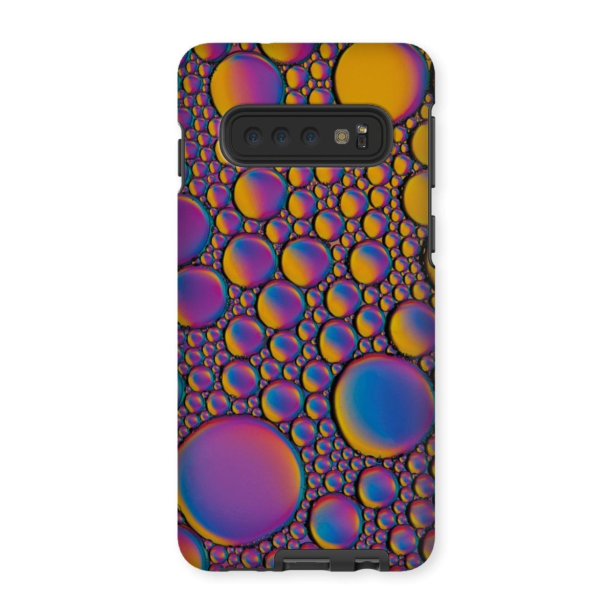 Casezest Mobile Phone Case for Samsung Galaxy S10 / Gloss Purple Gold Bubble Design