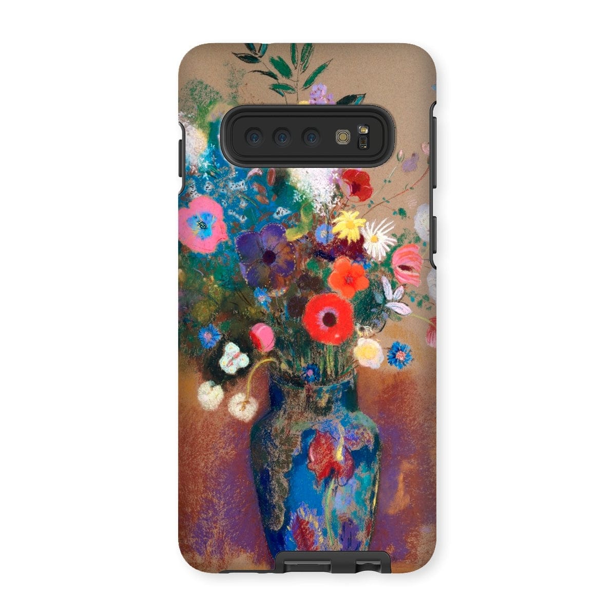 Casezest Mobile Phone Case for Samsung Galaxy S10 / Gloss Redon Bouquet of Flowers Design