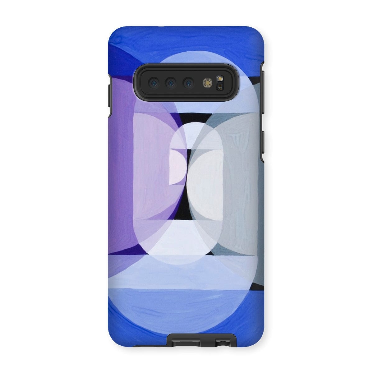 Casezest Mobile Phone Case for Samsung Galaxy S10 / Gloss Schillinger Blue Gray Violet Wheel Design