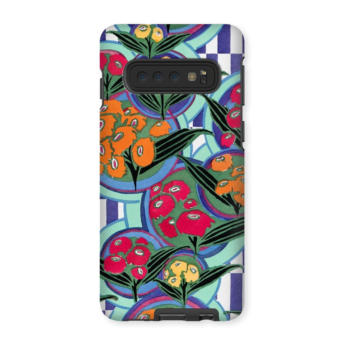 Casezest Mobile Phone Case for Samsung Galaxy S10 / Gloss Séguy Floral Plate Design