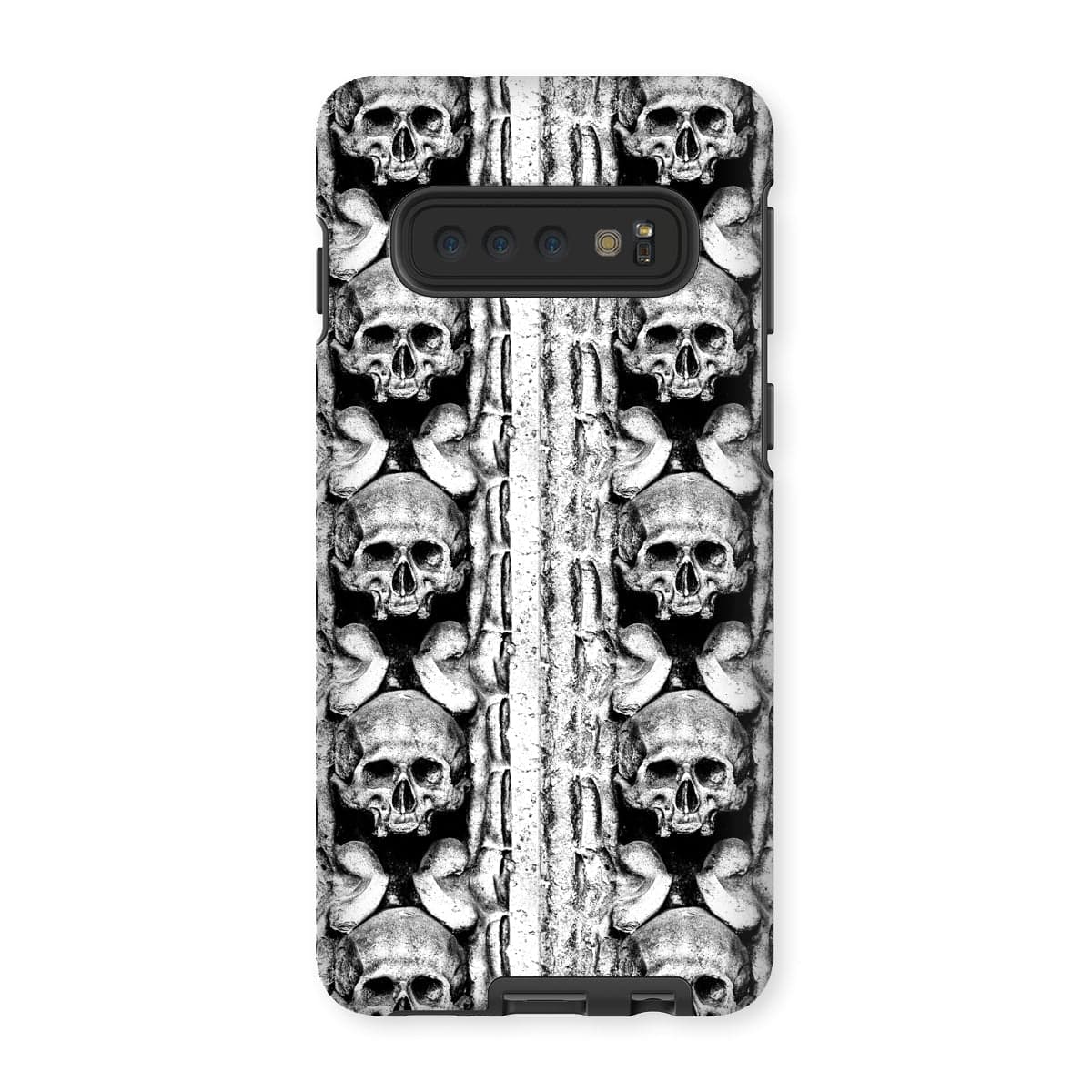 Casezest Mobile Phone Case for Samsung Galaxy S10 / Gloss Skull Row Design