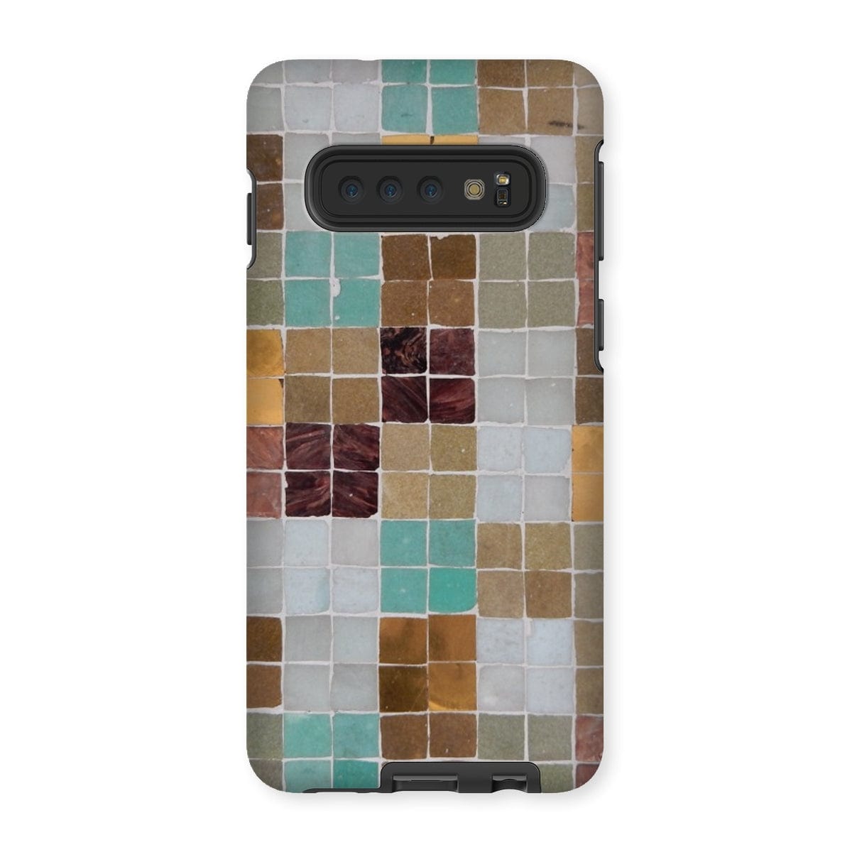 Casezest Mobile Phone Case for Samsung Galaxy S10 / Gloss Soft Mosaic Tile Design