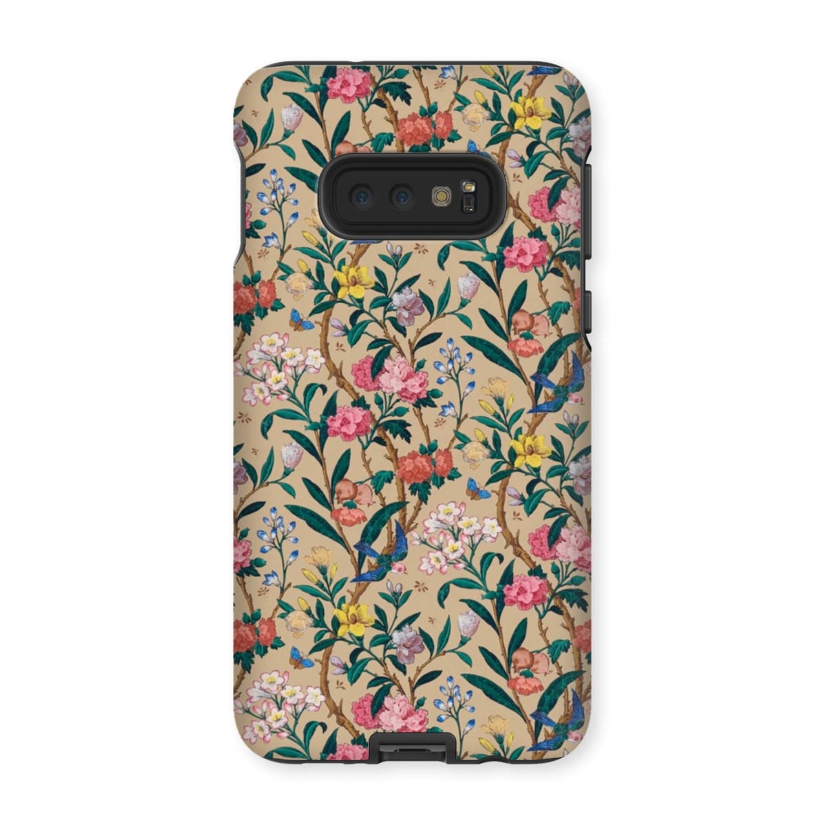 Casezest Mobile Phone Case for Samsung Galaxy S10E / Gloss Birds and Butterflies Floral Design