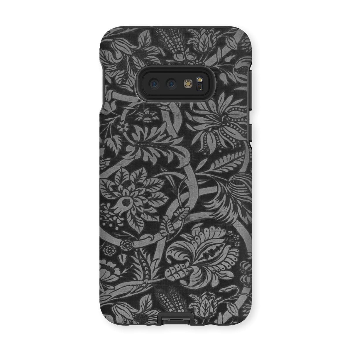 Casezest Mobile Phone Case for Samsung Galaxy S10E / Gloss Black Floral Design