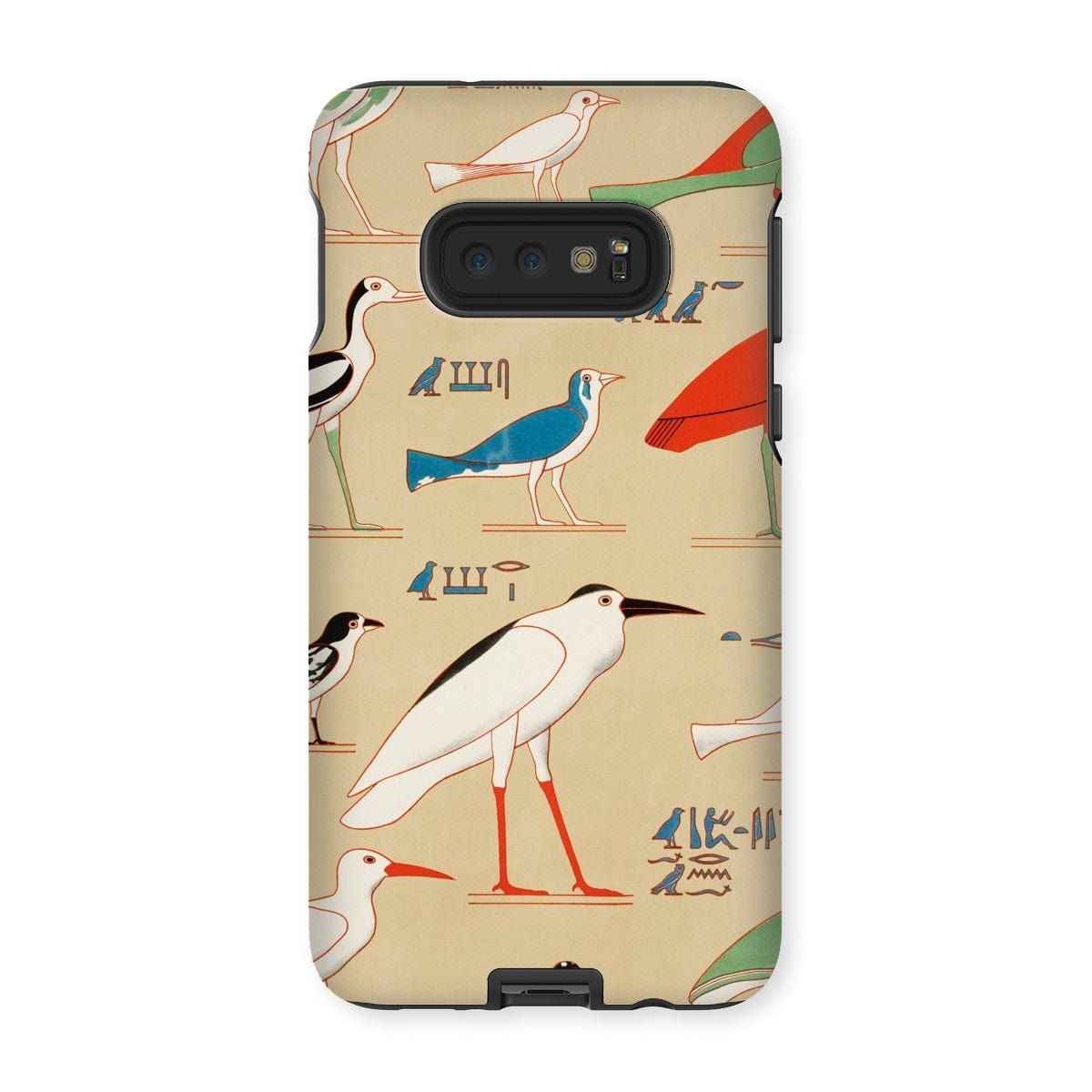 Casezest Mobile Phone Case for Samsung Galaxy S10E / Gloss Champollion Egyptian Birds Design