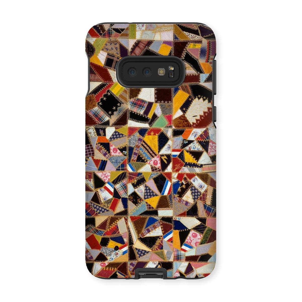 Casezest Mobile Phone Case for Samsung Galaxy S10E / Gloss Crazy Pattern Quilt Design