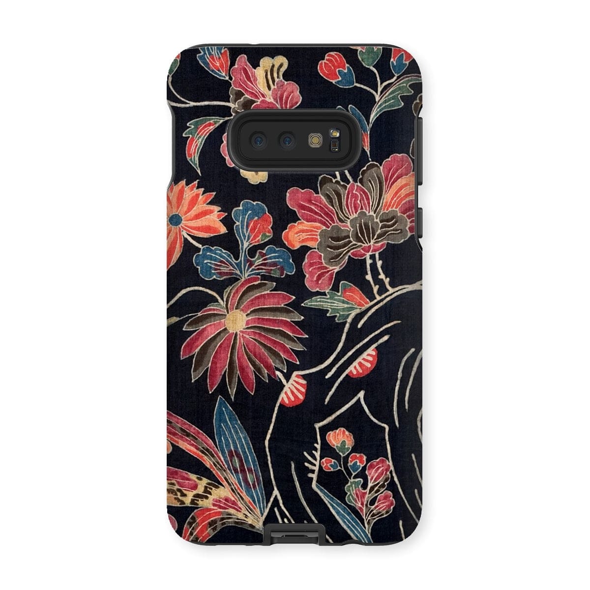 Casezest Mobile Phone Case for Samsung Galaxy S10E / Gloss Dark Floral Uchikui Design