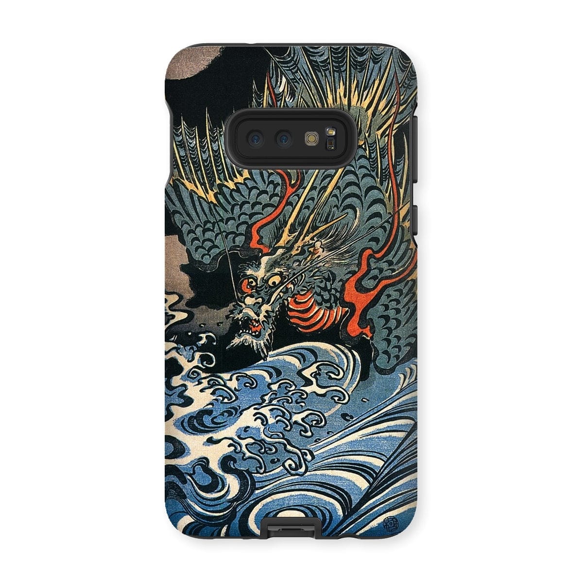 Casezest Mobile Phone Case for Samsung Galaxy S10E / Gloss Dragon Over Waves Design