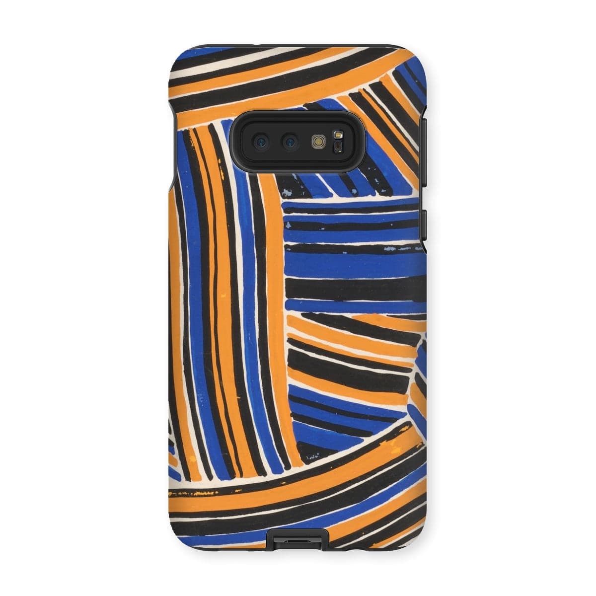 Casezest Mobile Phone Case for Samsung Galaxy S10E / Gloss Férier Stripe Design