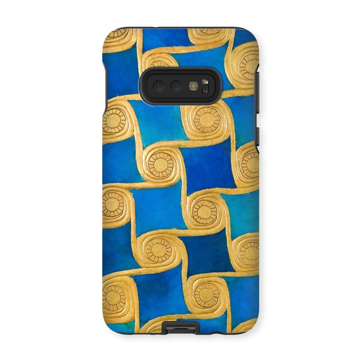 Casezest Mobile Phone Case for Samsung Galaxy S10E / Gloss Gold Swirls Design