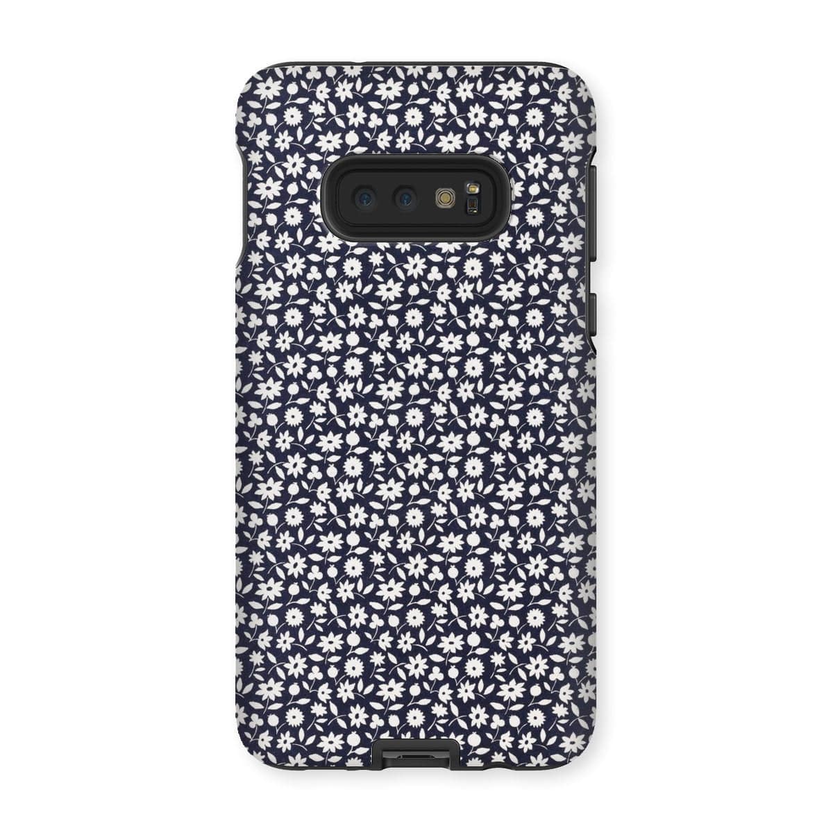 Casezest Mobile Phone Case for Samsung Galaxy S10E / Gloss Goy White Flowers Design