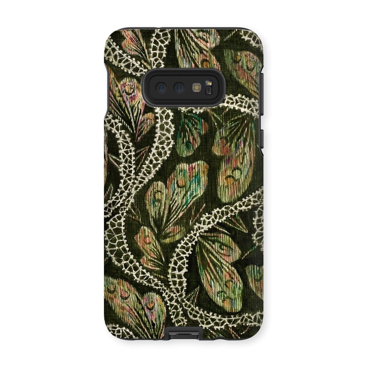 Casezest Mobile Phone Case for Samsung Galaxy S10E / Gloss Isabelle Green Silk Design