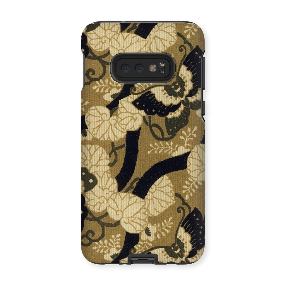 Casezest Mobile Phone Case for Samsung Galaxy S10E / Gloss Japanese Butterfly Textile Design