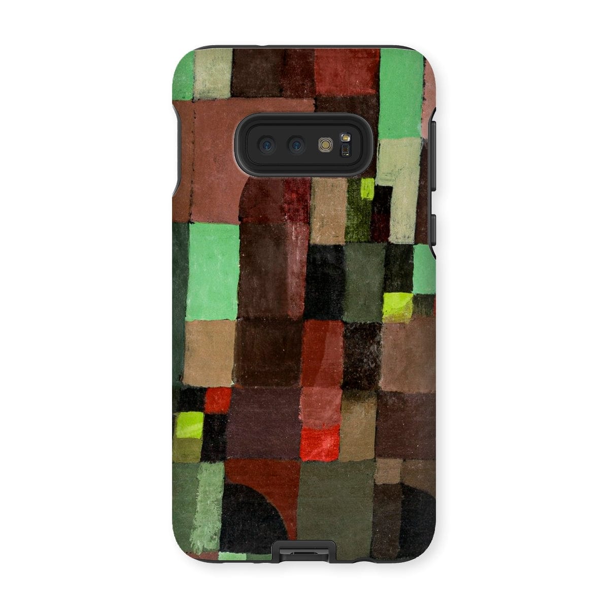 Casezest Mobile Phone Case for Samsung Galaxy S10E / Gloss Klee Red and Green Design