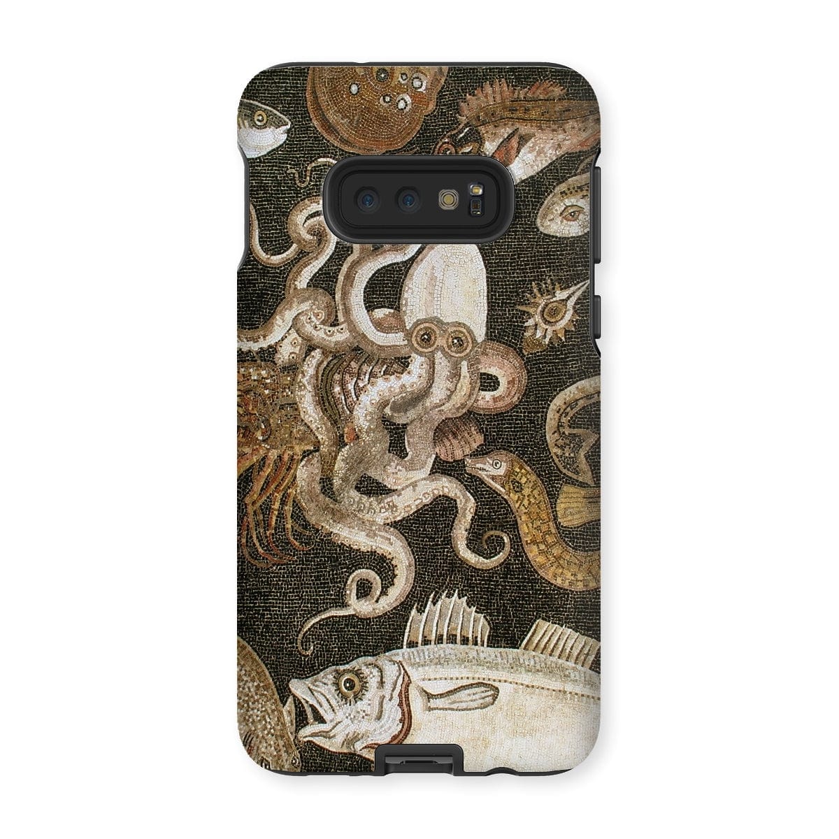 Casezest Mobile Phone Case for Samsung Galaxy S10E / Gloss Pompeii Sealife Mosaic Design