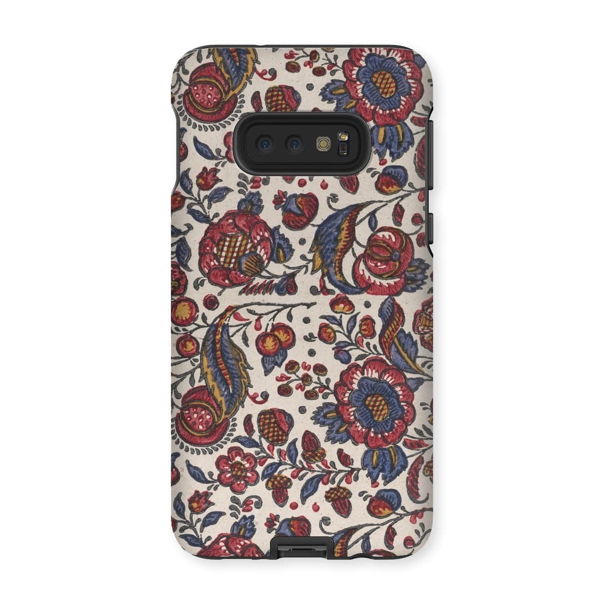 Casezest Mobile Phone Case for Samsung Galaxy S10E / Gloss Red Blue and Yellow Flowers Design