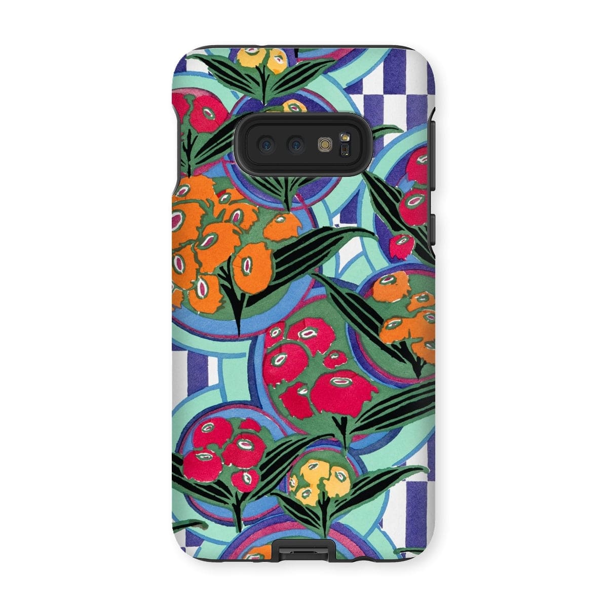 Casezest Mobile Phone Case for Samsung Galaxy S10E / Gloss Séguy Floral Plate Design