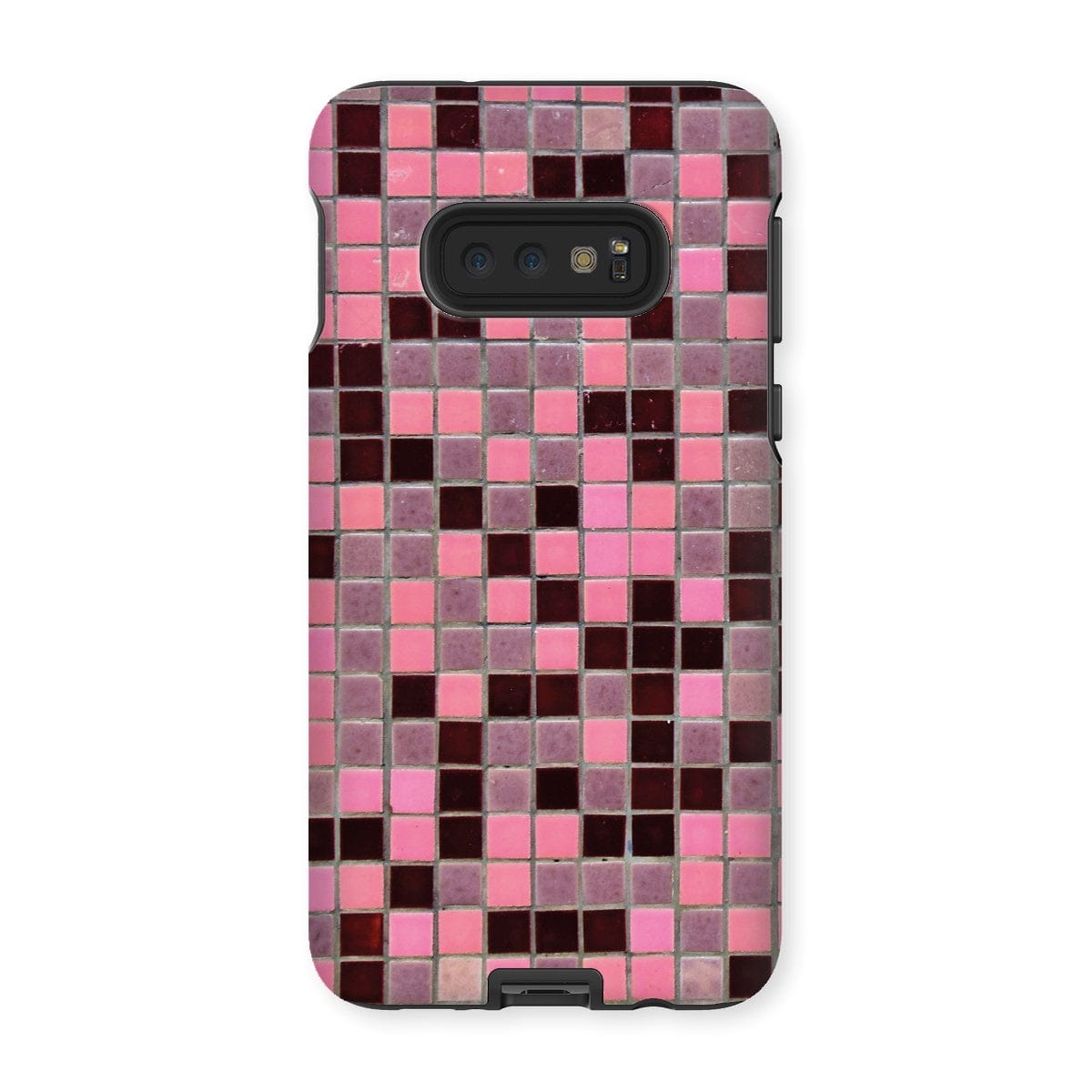 Casezest Mobile Phone Case for Samsung Galaxy S10E / Gloss Small Old Pink Tile Design